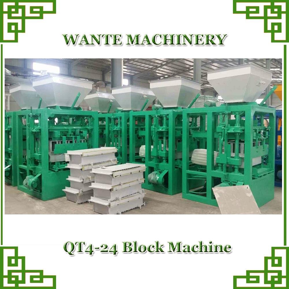 WANTE MACHINERY QT4-24 Block machine from China 4