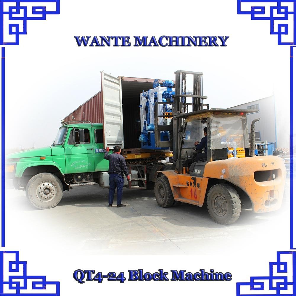 WANTE MACHINERY QT4-24 Block machine from China 3