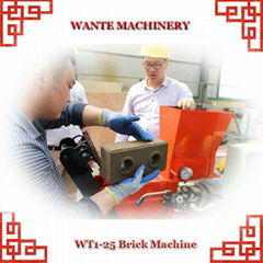 WANTE MACHINERY WT1-25 Interlock brick making machine