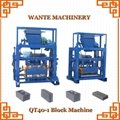 WANTE MACHINERY QT40-1 concrete block machine with block machine wood pallet 2