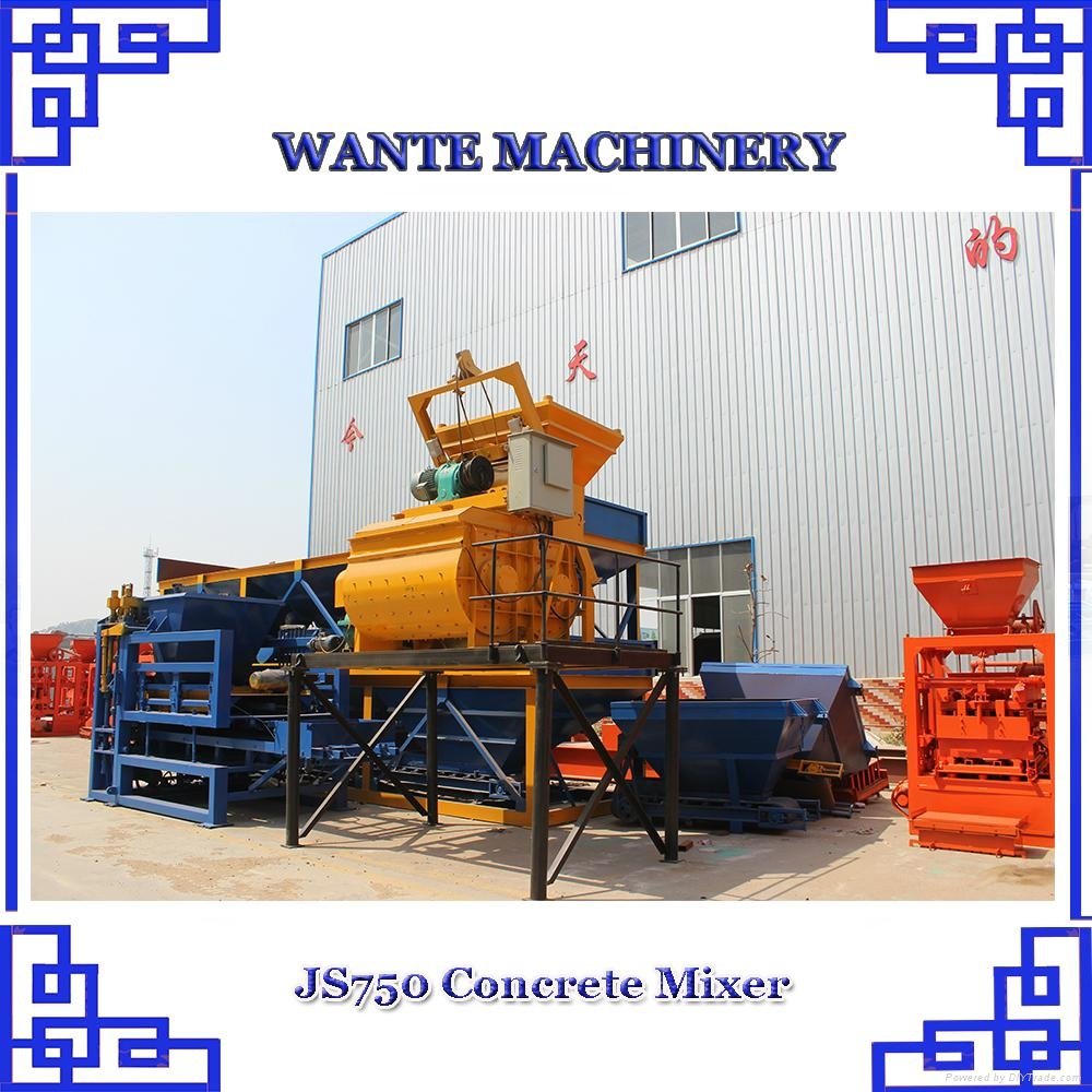 WANTE MACHINERY QT10-15 high quality masa full automatic concrete block machine  2