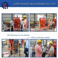 WANTE MACHINERY WT1-10 Clay brick making machine line showing