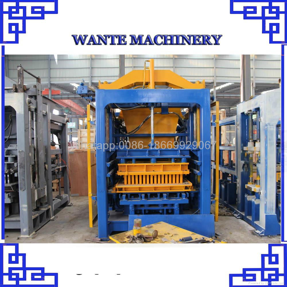 CHINA WANTE MACHINERY QT4-15C fully automatic concrete block machine 200000 4