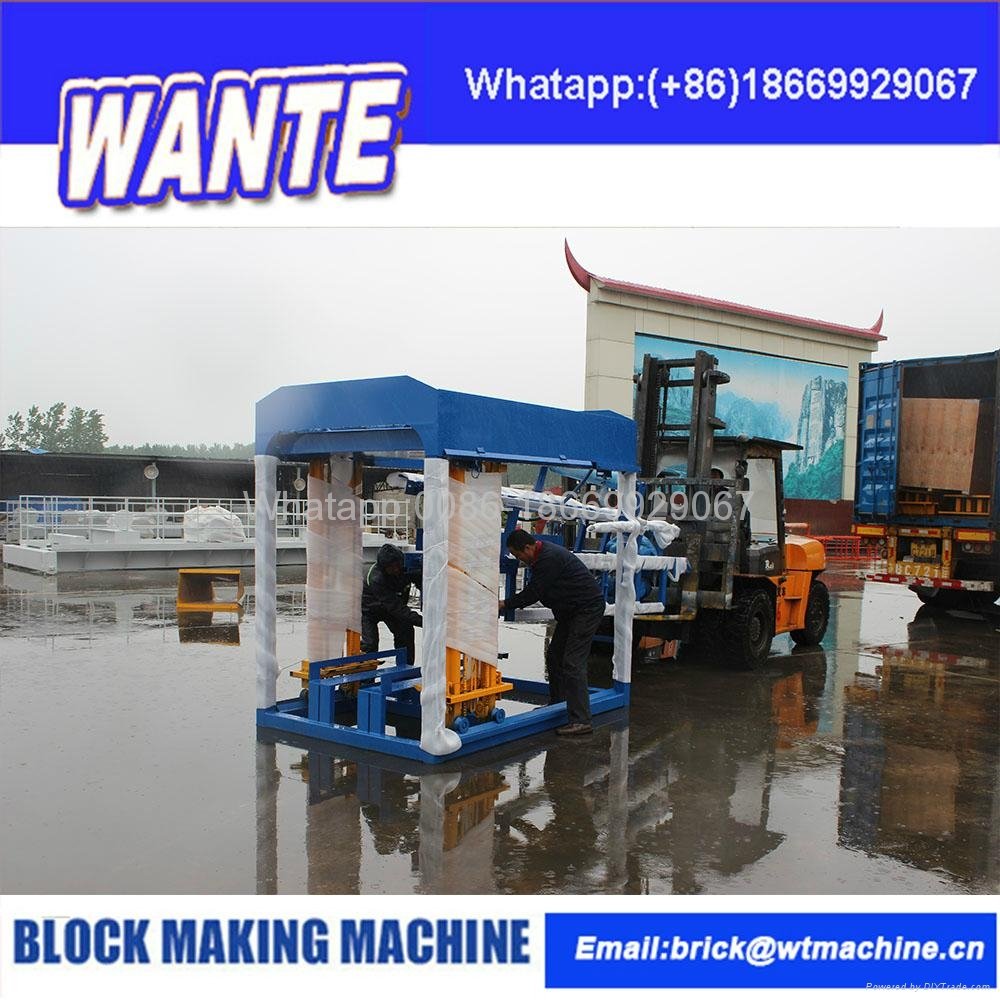CHINA WANTE MACHINERY QT4-15C fully automatic concrete block machine 200000 2