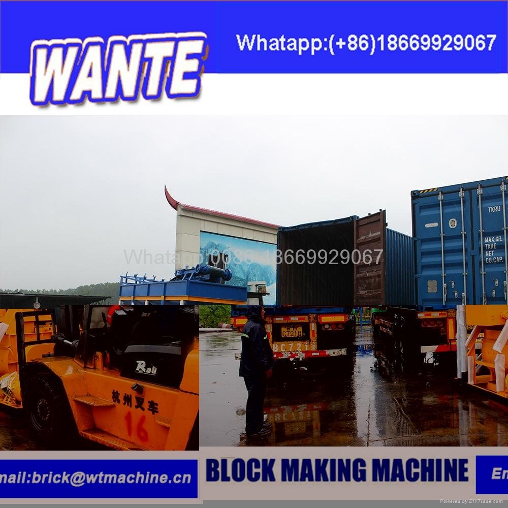 CHINA WANTE MACHINERY QT4-15C fully automatic concrete block machine 200000 3