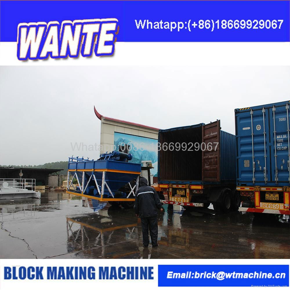 CHINA WANTE MACHINERY QT4-15C fully automatic concrete block machine 200000 5