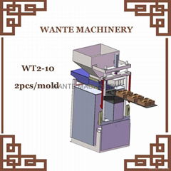 WANTE MACHINERY New Type WT2-10 fully automatic block making machine 2pcs/mold C