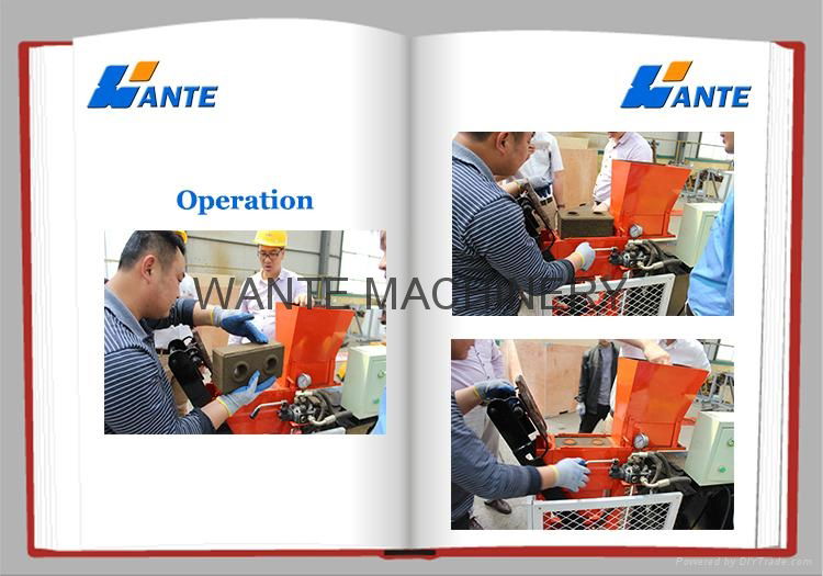 China Machinery WT1-25 cameroon interlock brick machine price from Linyi Wante M