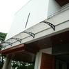 polycarbonate door canopy, rain shelter, DIY install, mail order packing