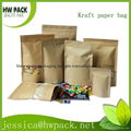 naturtal color kraft food paper bag