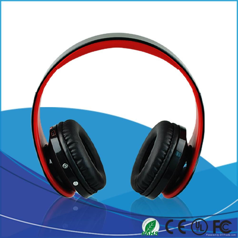 Whosale fashion bluetooth headset for music player or mobile phone 4