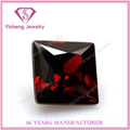 Square Princess Cut Red Garnet Synthetic Gems Stones 2