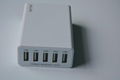 40w 8A 5Ports USB Travel Adapter Charger with smart IC 4