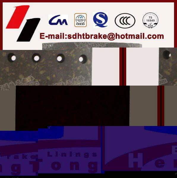 WVA 19032 BPW non-asbestos heavy duty truck brake lining for truck 2