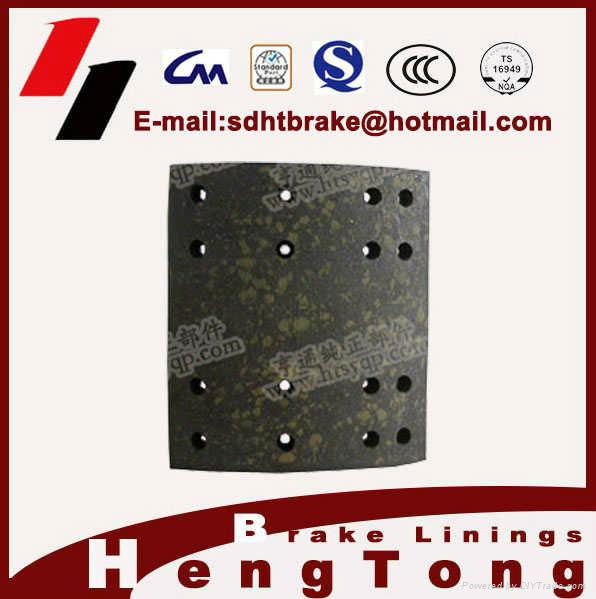 WVA 19032 BPW non-asbestos heavy duty truck brake lining for truck 3