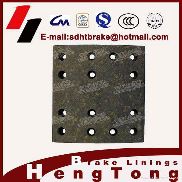 WVA 19032 BPW non-asbestos heavy duty truck brake lining for truck 5