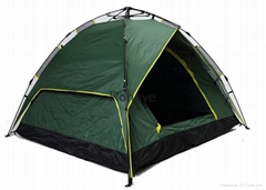 Hot sale 2-4 person strong army green automatic camping Tent