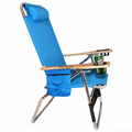  Big Papa 4 Position Beach Chair - Light Blue 2