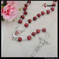 Wooden Rose Scented bead Rosary 2