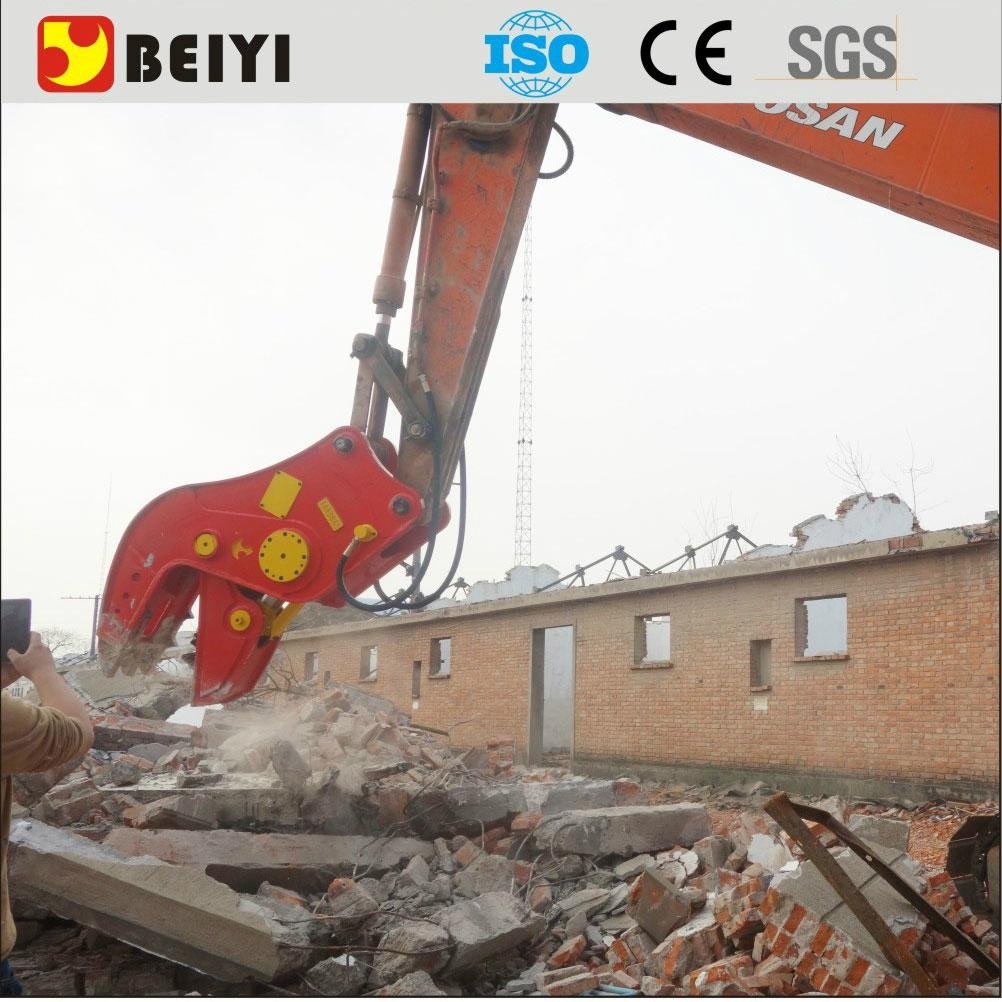 Beiyi Excavator Hydraulic Pulverizer Concrete Crusher
