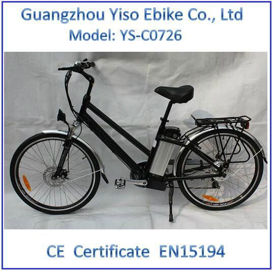 Electronic motorized bikes with front suspension fork