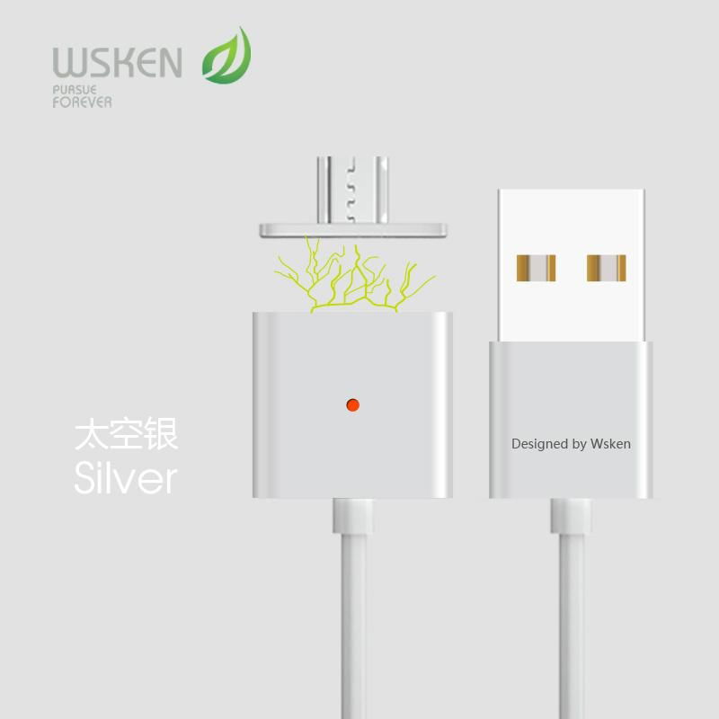 wsken smart double metal magnetic charging cable for mirco usb 4