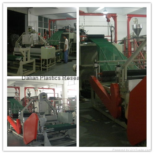 Filtering net production line and technology