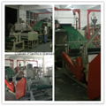 Filtering net production line and