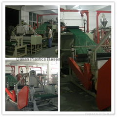 Filtering net production line and technology