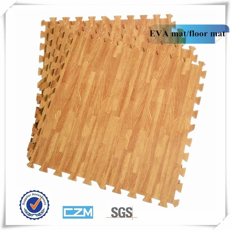 Soft and hot sale wooden patten EVA mat