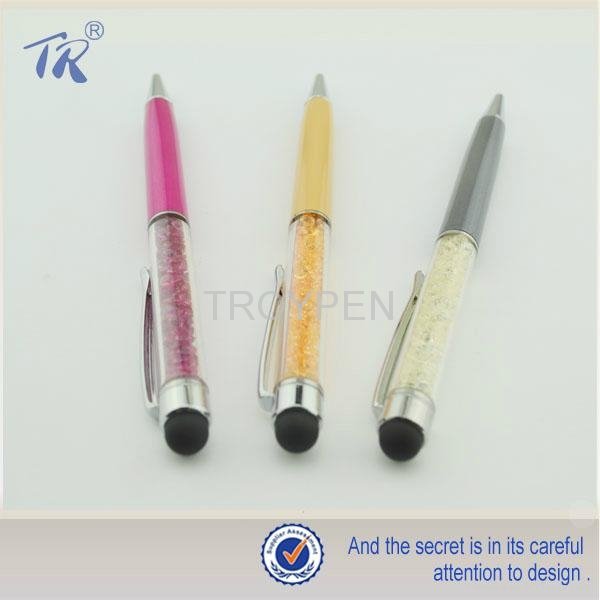 Beautiful Designe Crystal Touch Pen, Accept Customization And Logo Print 2