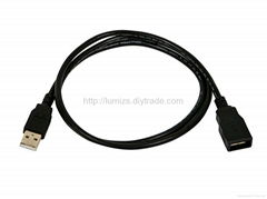 USB 2.0 A Male to A Female Extension 