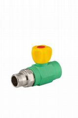 PPR pipe fitting straight radiator valve