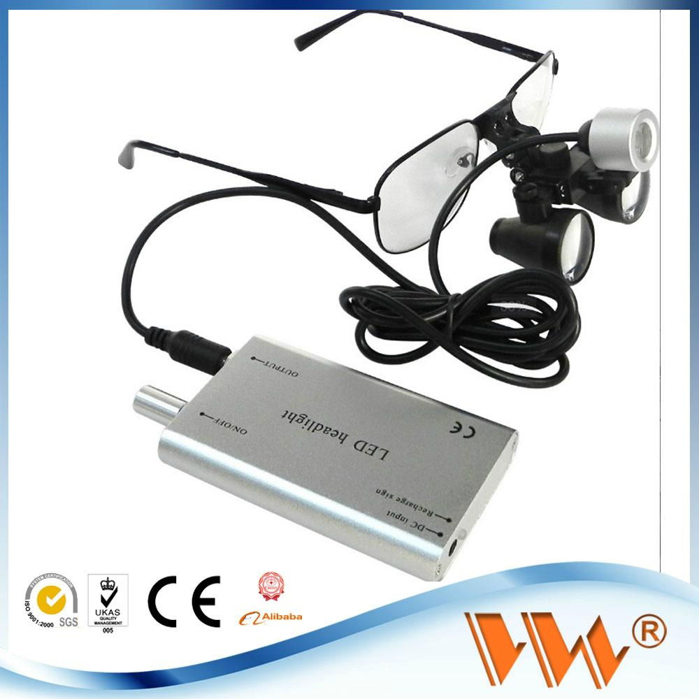 factory price 2.5 time 3.5 time dental loupe with light 3