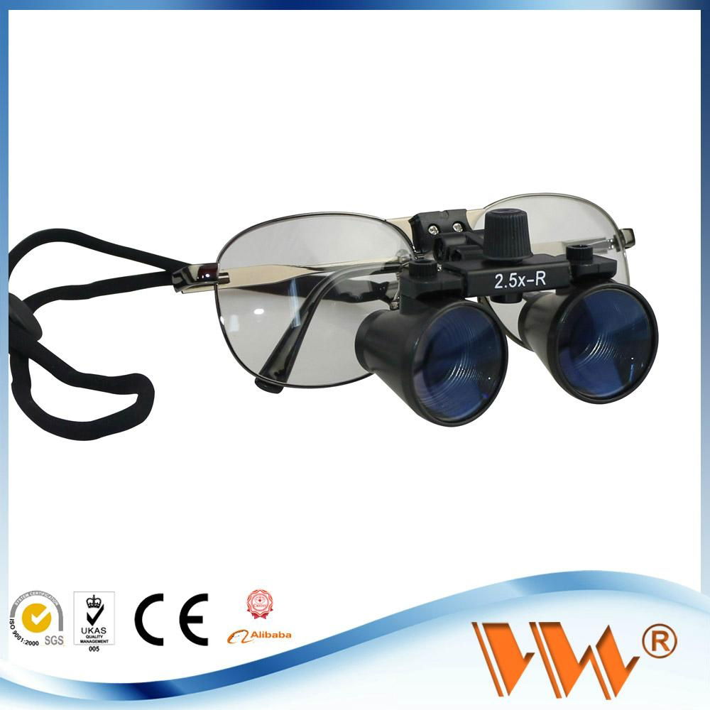 Best Surgical Medical Loupe 3.5X Optical glass dental loupes with led light for  3