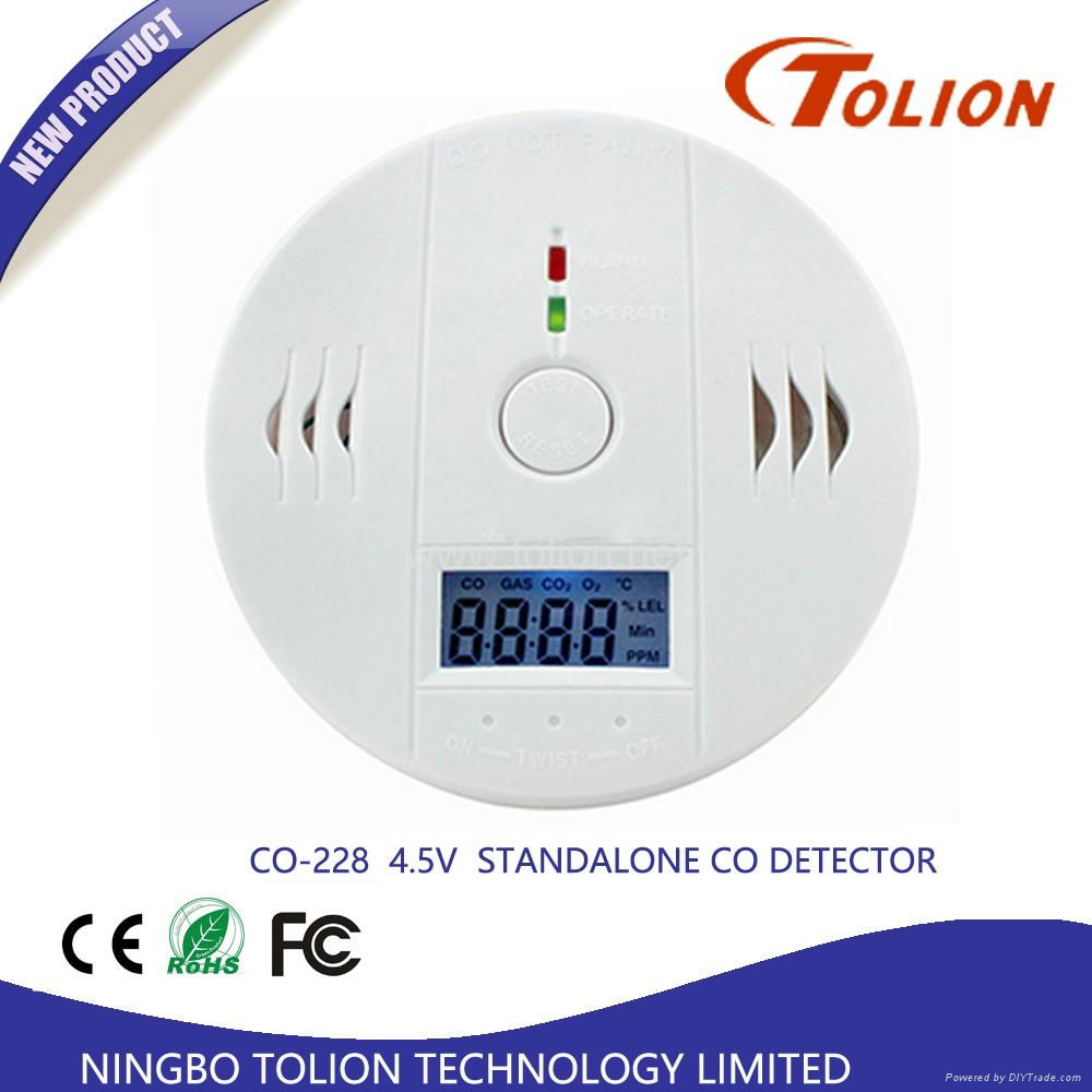 OEM Kitchen Combustible Gas Detector CO Carbon Monoxide Detector With LCD 