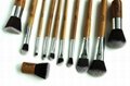 Sofeel 11pcs bamboo makeup brush set  3