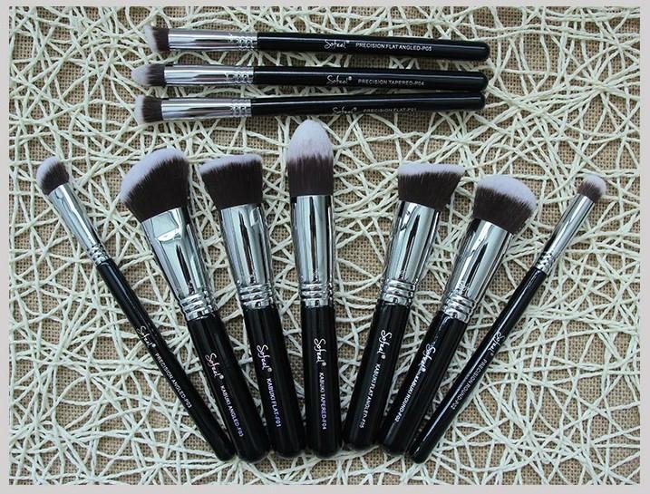 Sofeel 10pcs makeup brush set powder kabuki  2