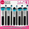 Sofeel hot selling 10pcs makeup brush set 