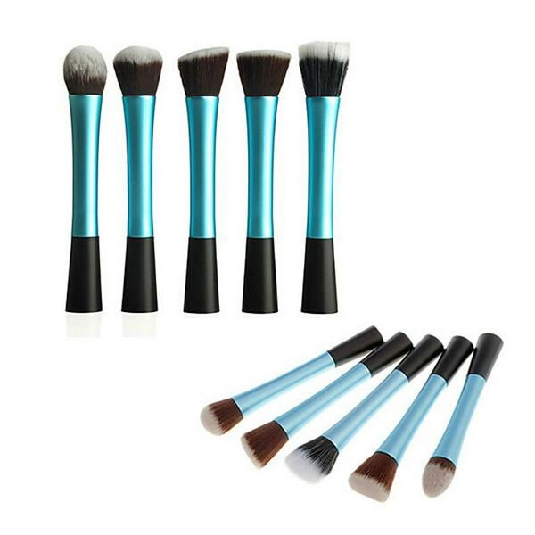 Sofeel 5pcs real technique makeup brush set plastic handle  3