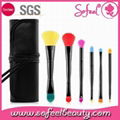 6pcs duo-end makeup brush set high quality cheap price  1