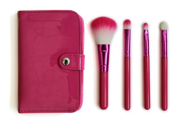 2015 4pcs Gift makeup brush set hot selling cheap price  4