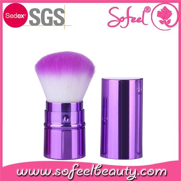 Hot selling retractable brush with synthetic hair OEM logo