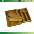 Bamboo Cutlery Tray, Bamboo Storage Organization