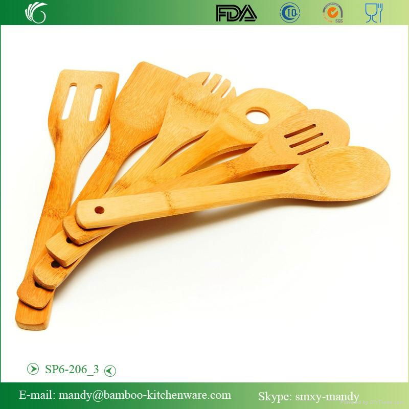 6 pieces Bamboo Kitchen Utensil Set