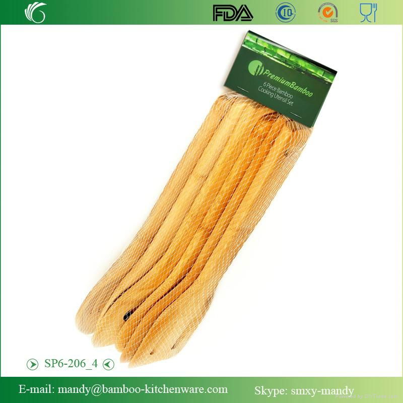 6 pieces Bamboo Kitchen Utensil Set 5