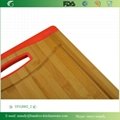 Bamboo Cutting Board Butcher Block with Non-Slip Silicone Edges 3