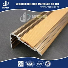 Flexible no slip aluminum rubber stair treads for home in flooring parts