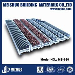 1500kg bearing capacity aluminum base anti slip rubber indoor mats