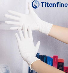 Titanfine Disposable Nitrile Gloves 9''4.0g white